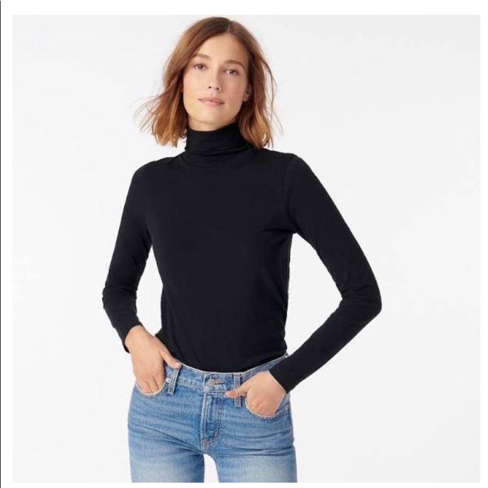 J Crew Perfect Fit Turtleneck, Black Small